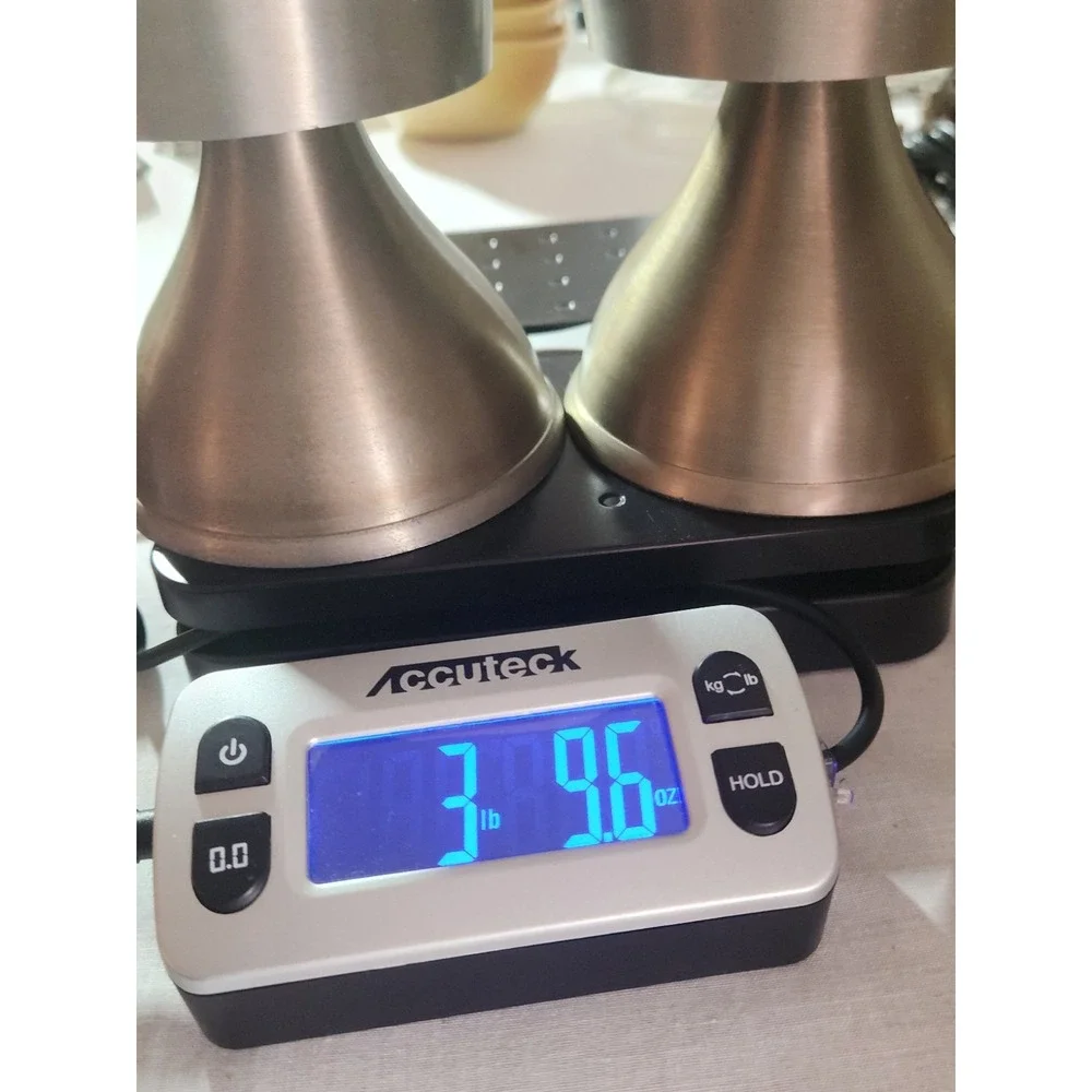 Pier One Set Of 2 Candle Holders Metal Brushed Metallic‎ Minimalist